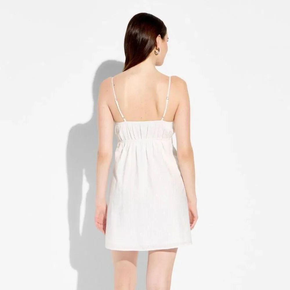 Wild Fable - Women's Mini Embroidered Lace A-Line Dress - Wild  White - Picture 3 of 3